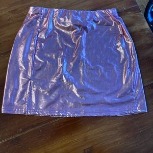 Metallic  Pink skirt!